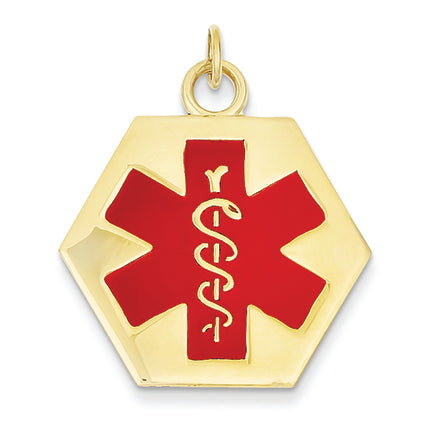 14K Gold Medical Jewelry Pendant