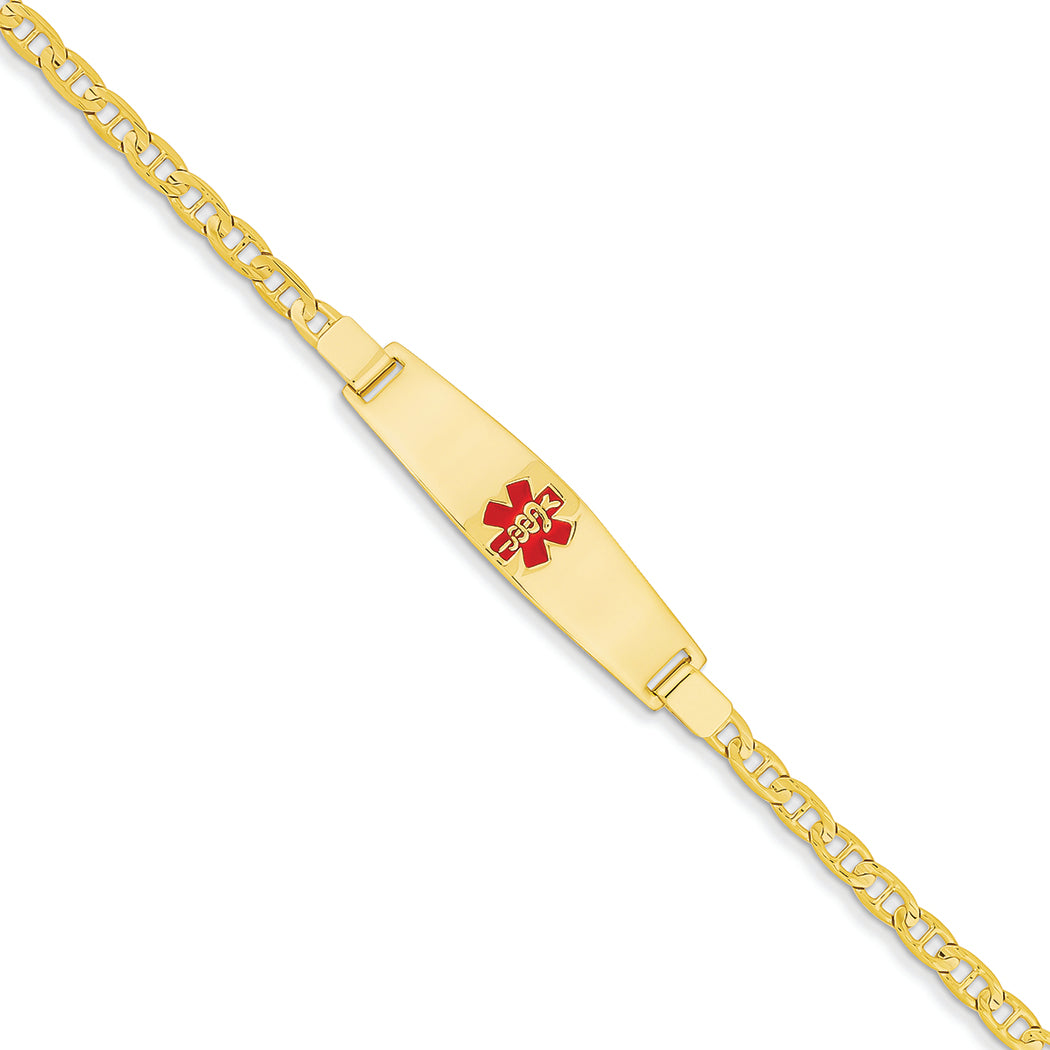 14K Gold Medical Jewelry Bracelet 8 Inches