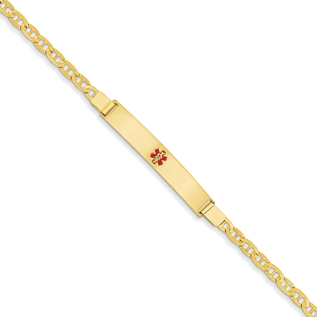 14K Gold Medical Jewelry Bracelet 7 Inches