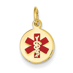 14K Gold Medical Jewelry Pendant