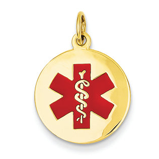 14K Gold Medical Jewelry Pendant