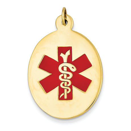14K Gold Medical Jewelry Pendant