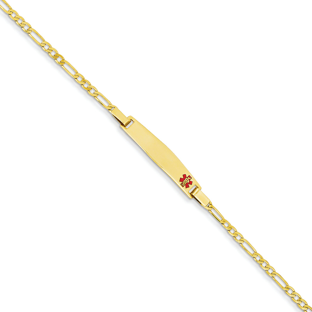 14K Gold Medical Jewelry Children's Bracelet 6 Inches