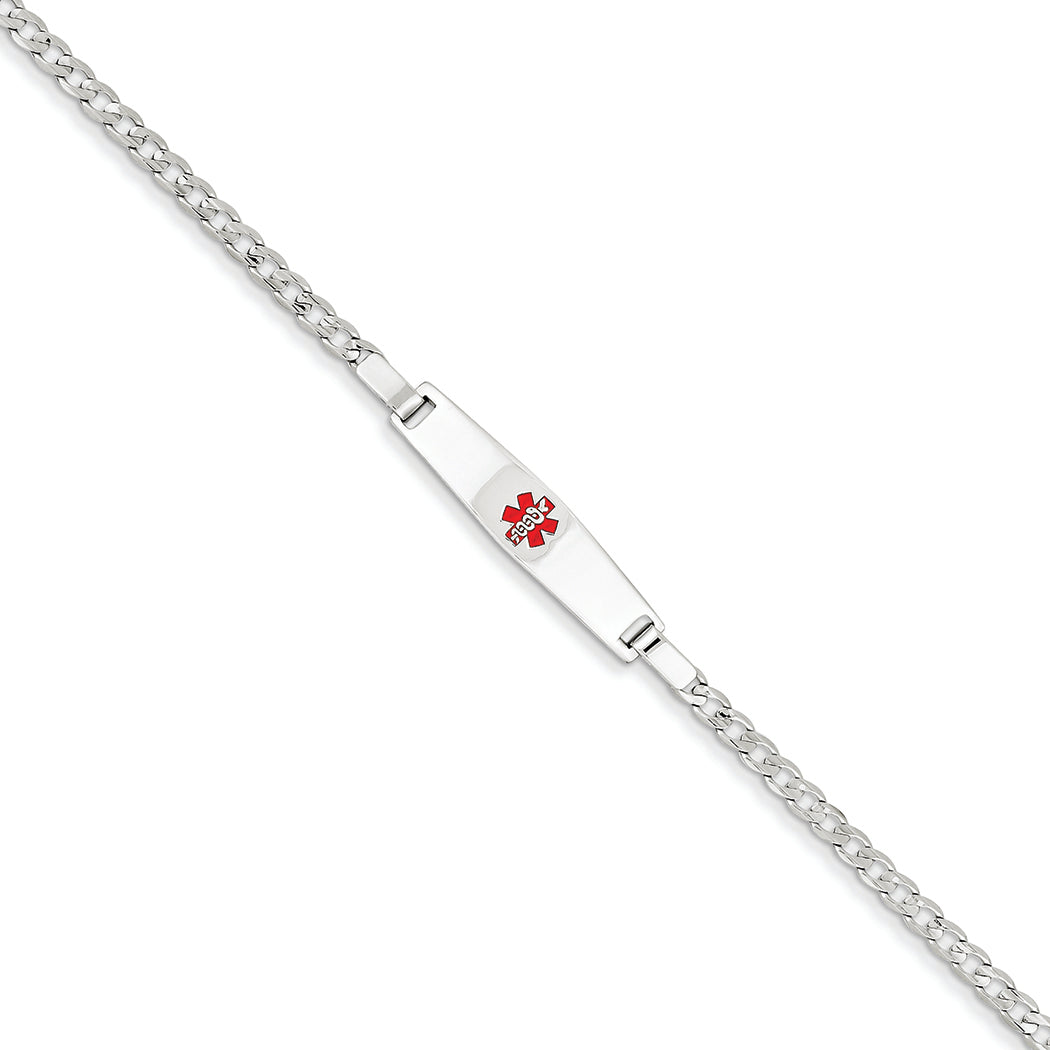 14K White Gold Medical Jewelry Children's Bracelet 6 Inches