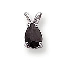 0.9 Carat 14K White Gold Sapphire pendant