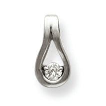 0.1 Carat 14K White Gold Diamond pendant