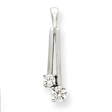 0.5 Carat 14K White Gold Diamond pendant