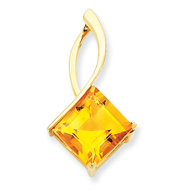 4.5 Carat 14K Gold Citrine Pendant