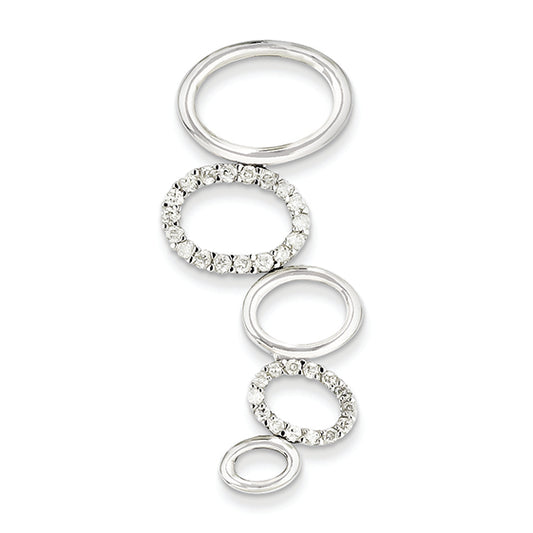 0.5 Carat 14K White Gold Fancy Diamond Pendant