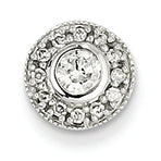 0.3 Carat 14K White Gold Diamond Circle Pendant