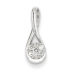 0.1 Carat 14K White Gold Diamond Pendant