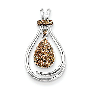 0.3 Carat 14K White Gold & Rhodium Diamond Pendant