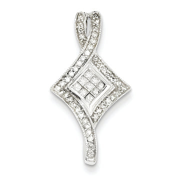 0.3 Carat 14K White Gold Diamond Pendant