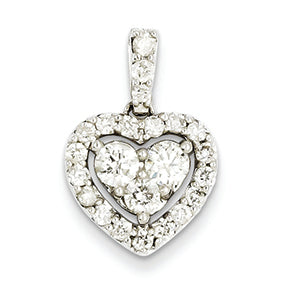 1.1 Carat 14K Gold Diamond Pendant