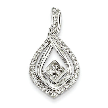 0.3 Carat 14K GoldT White Gold Diamond Pendant