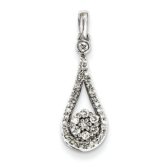 0.3 Carat 14K White Gold Diamond Pendant