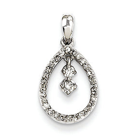 0.2 Carat 14K White Gold Diamond Pendant