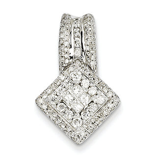 1 Carat 14K White Gold Diamond Pendant