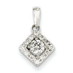 0.4 Carat 14K White Gold Diamond Pendant