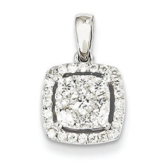 0.5 Carat 14K White Gold Diamond Pendant