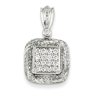 0.5 Carat 14K White Gold Diamond Pendant