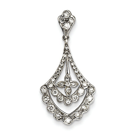0.7 Carat 14K White Gold Diamond Pendant
