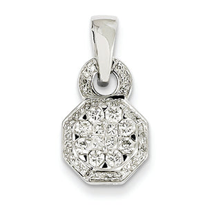 0.5 Carat 14K White Gold Diamond Pendant
