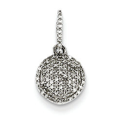 0.2 Carat 14K White Gold Diamond Pendant