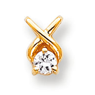 0.3 Carat 14K Gold Diamond Chain Slide