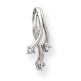 0.1 Carat 14K White Gold Diamond pendant