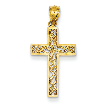 14K Gold Cross Pendant