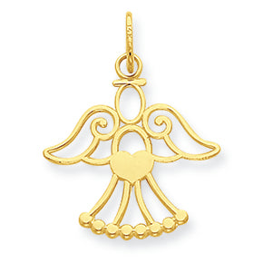 14K Gold Angel Charm