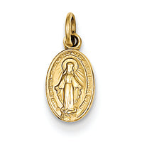 14K Gold Miraculous Medal Charm