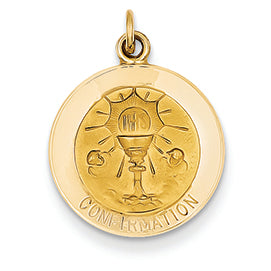 14K Gold Confirmation Medal Charm