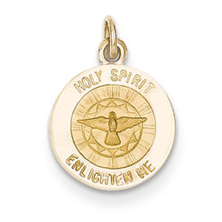 14K Gold Holy Spirit Medal Charm