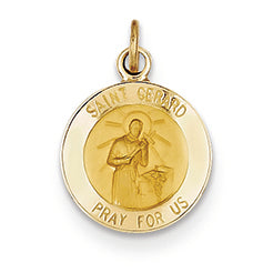 14K Gold Saint Gerard Medal Charm