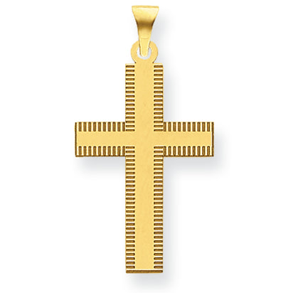 14K Gold Laser Designed Cross