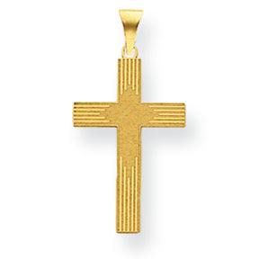 14K Gold Laser Designed Cross