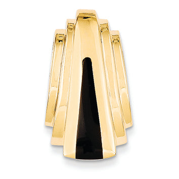 14K Gold Onyx Slide