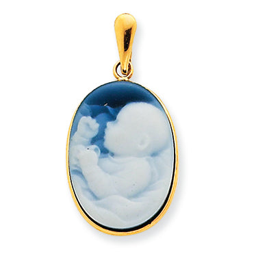 14K Gold New Arrival II Agate Cameo
