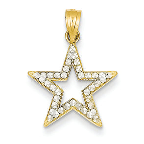 14K Gold Star Pendant