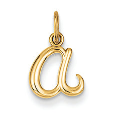 14K Gold Yellow Gold Initial Charm