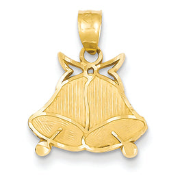 14K Gold Bells Pendant