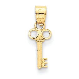 14K Gold Key Charm