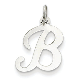 14K Goldw Die Struck Initial B Charm