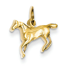 14K Gold Polished Horse Charm