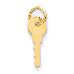 14K Gold Key Charm