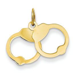 14K Gold Handcuffs Pendant