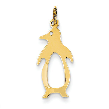 14K Gold Penguin Charm