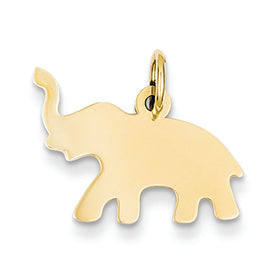 14K Gold Elephant Charm